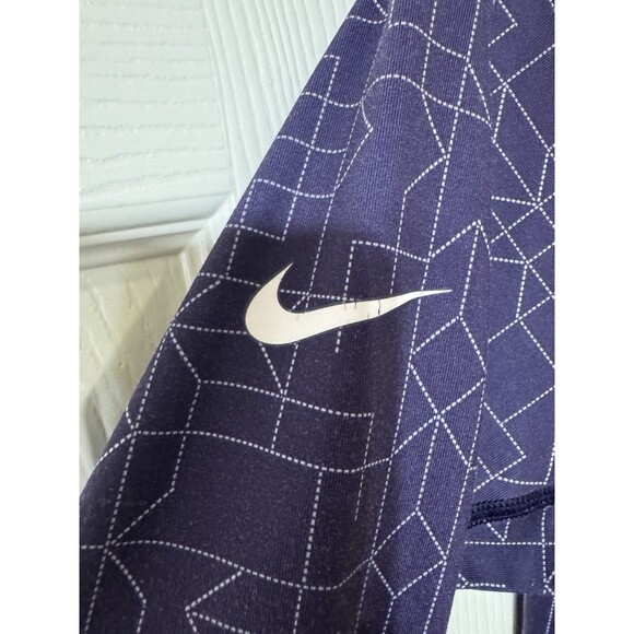NIKE PRO Running Shirt Top Womens PURPLE Crew Neck Long Sleeve DRY FIT-L - Picture 4 of 5